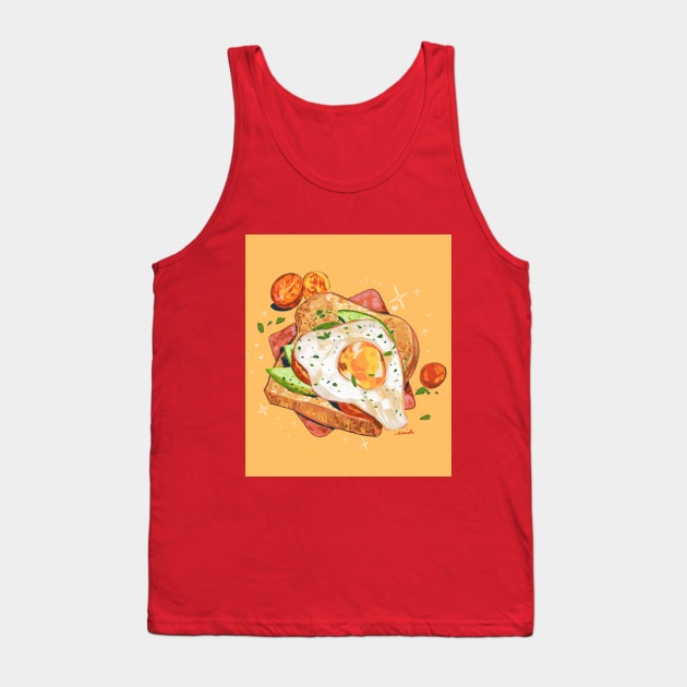 Toast Tank Top by eniddin